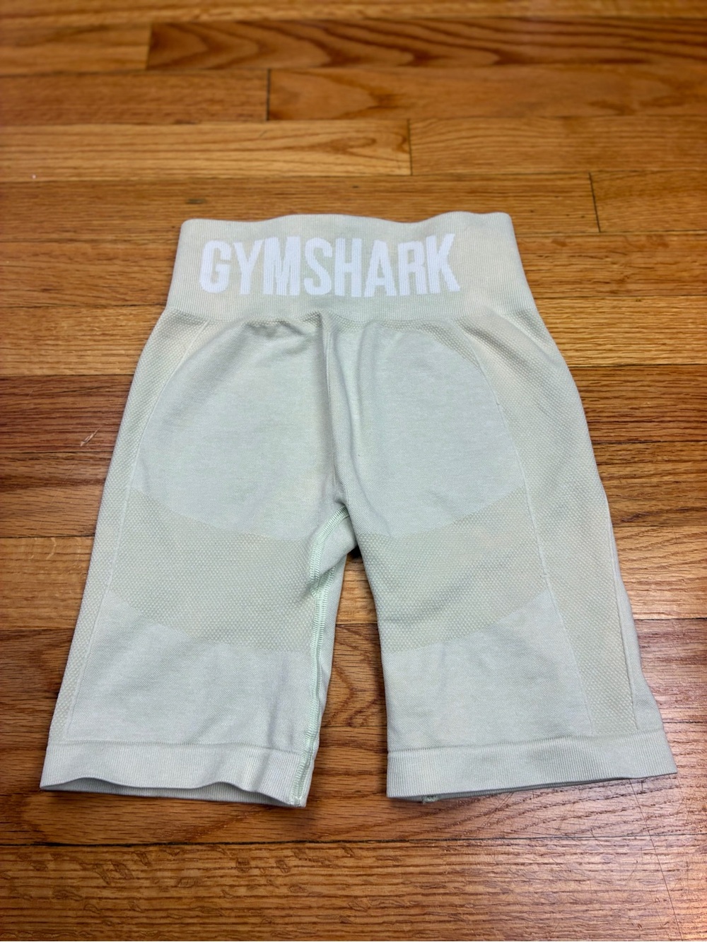 Gymshark Sage Green Seamless Biker Shorts XS